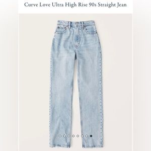 Abercrombie Curve Love 90s Straight Ultra High Rise